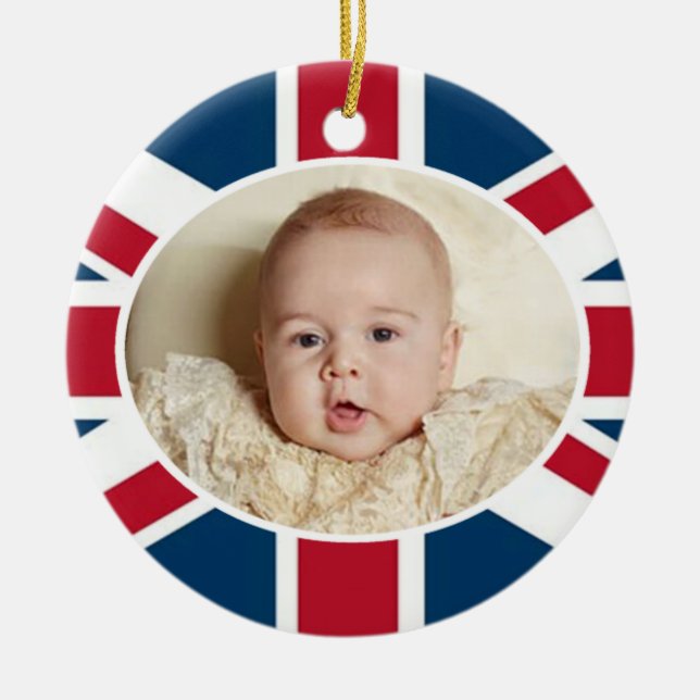 Prince George - William & Kate Ceramic Ornament (Front)