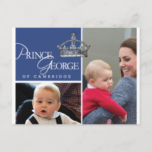 Prince George - William & Kate Postcard