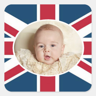 Prince George - William & Kate Square Sticker