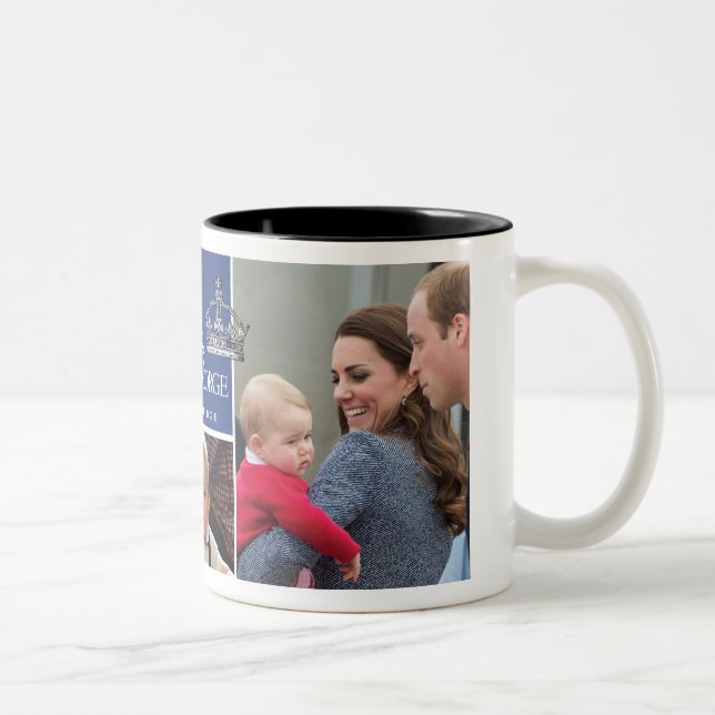 Prince George - William & Kate Two-Tone Coffee Mug (Right)