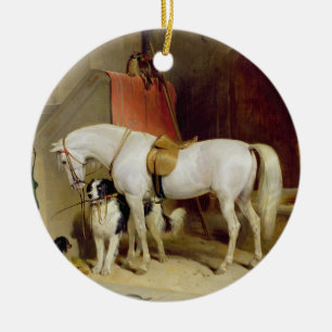 Prince George's Favourites (oil on canvas) Ceramic Ornament