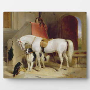 Prince George's Favourites (oil on canvas) Plaque