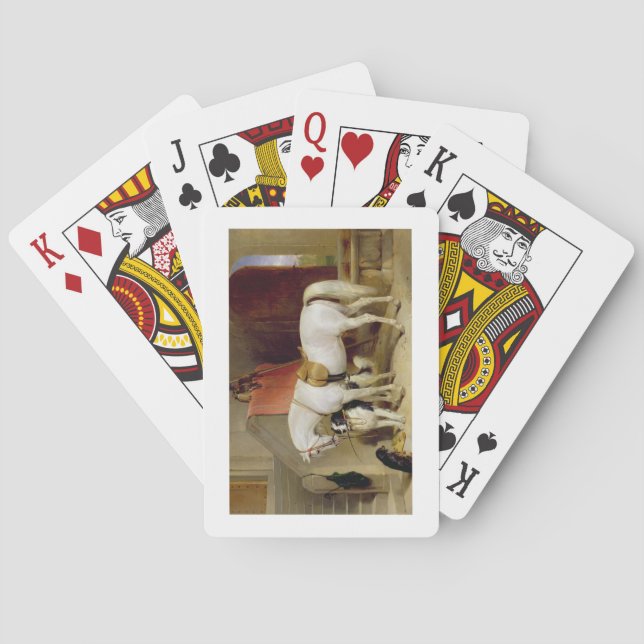 Prince George's Favourites (oil on canvas) Playing Cards (Back)