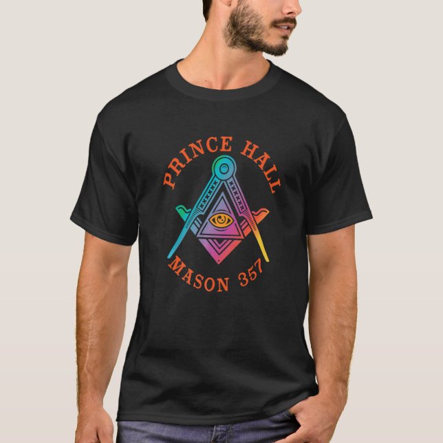 Prince Hall Mason Freemason Masonic Master Freemas T-Shirt (Front)