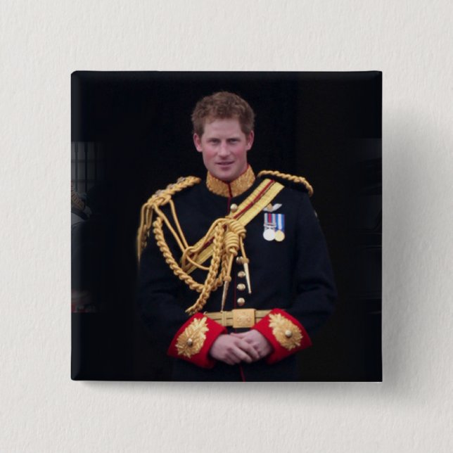 Prince Harry 15 Cm Square Badge (Front)