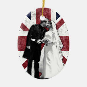 Prince Harry and Meghan Markle Royal Wedding Ceramic Ornament