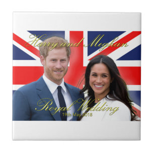 Prince Harry and Meghan Markle Royal Wedding Ceramic Tile