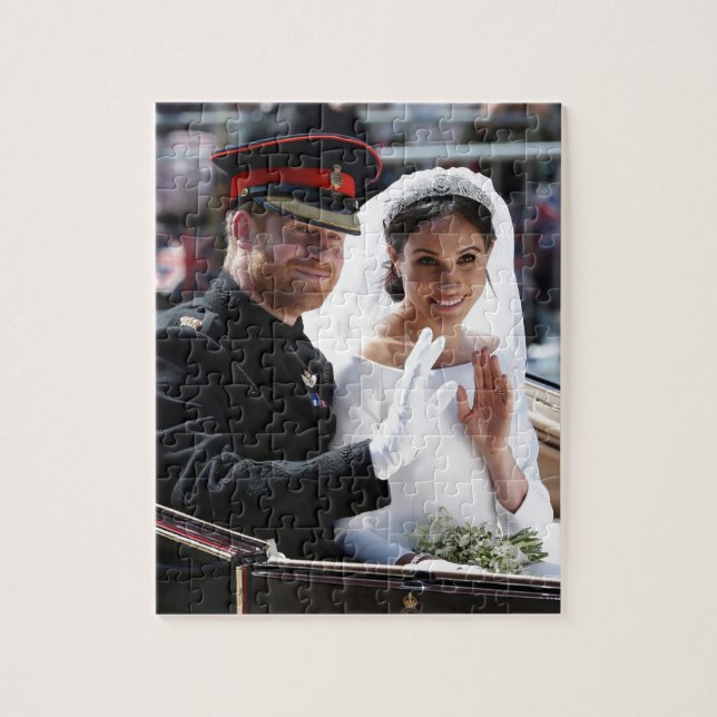 Prince Harry and Meghan Markle Royal Wedding Jigsaw Puzzle (Vertical)