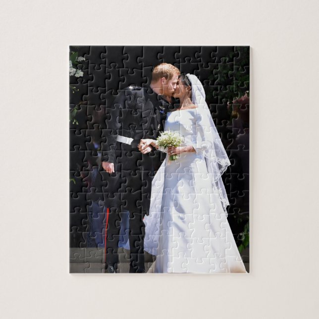 Prince Harry and Meghan Markle Royal Wedding Jigsaw Puzzle (Vertical)