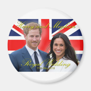 Prince Harry and Meghan Markle Royal Wedding Magnet
