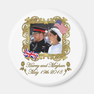 Prince Harry and Meghan Markle Royal Wedding Magnet