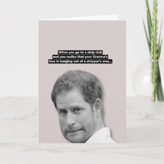 Prince Harry Greeting card