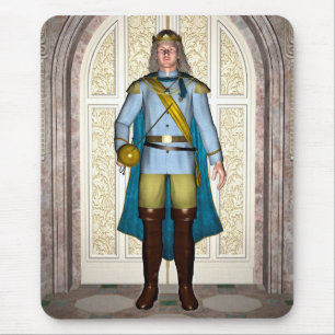 Prince in Fairytale Palace Mouse Pad