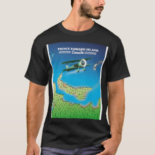 Prince Island Canada beautiful map T-Shirt