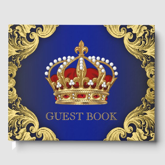 Prince King Crown Guest Book (Front)