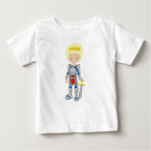 Prince, King, Knight, Crown, Sword, Blonde Hair Baby T-Shirt
