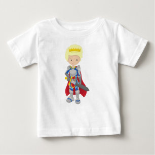 Prince, King, Knight, Sword, Crown, Blonde Hair Baby T-Shirt
