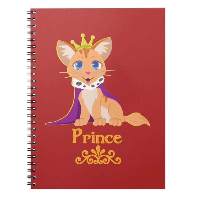 Prince Kitten Notebook (Front)