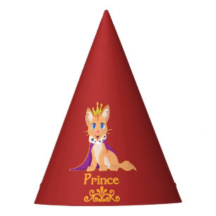 Prince Kitten Party Hat