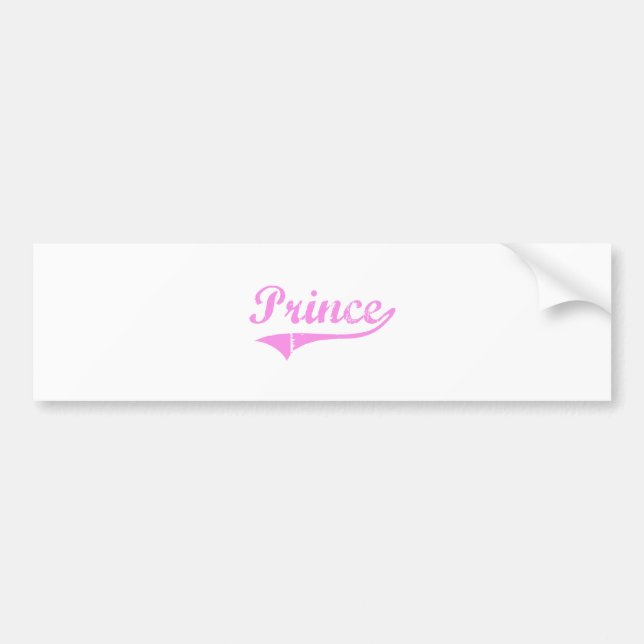 Prince Last Name Classic Style Bumper Sticker (Front)