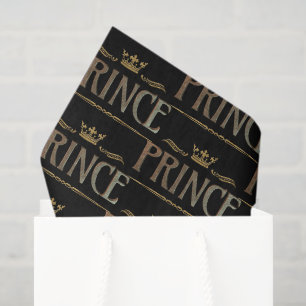 PRINCE Lettering - Elegant Rich Royal Crown Tissue Paper