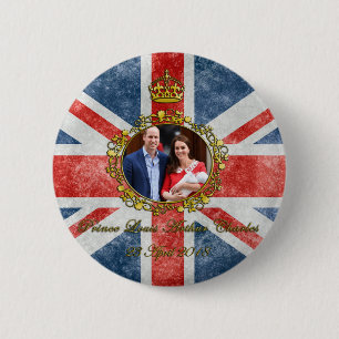 Prince Louis Arthur Charles 6 Cm Round Badge