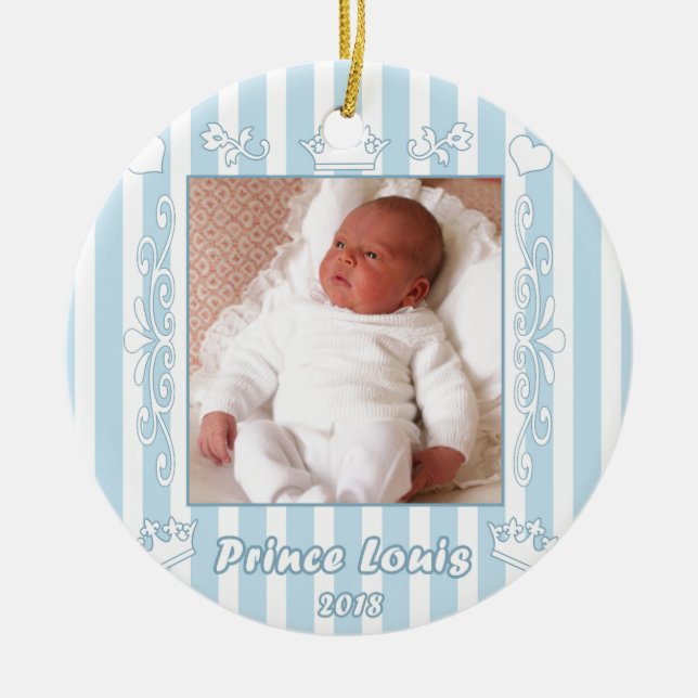 Prince Louis Ceramic Ornament (Front)