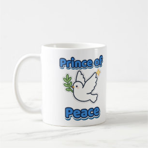 Prince of Peace Christmas Dove Olive Branch Coffee Mug