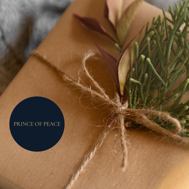 PRINCE OF PEACE – Navy Minimal Christmas Sticker (Creator Uploaded)