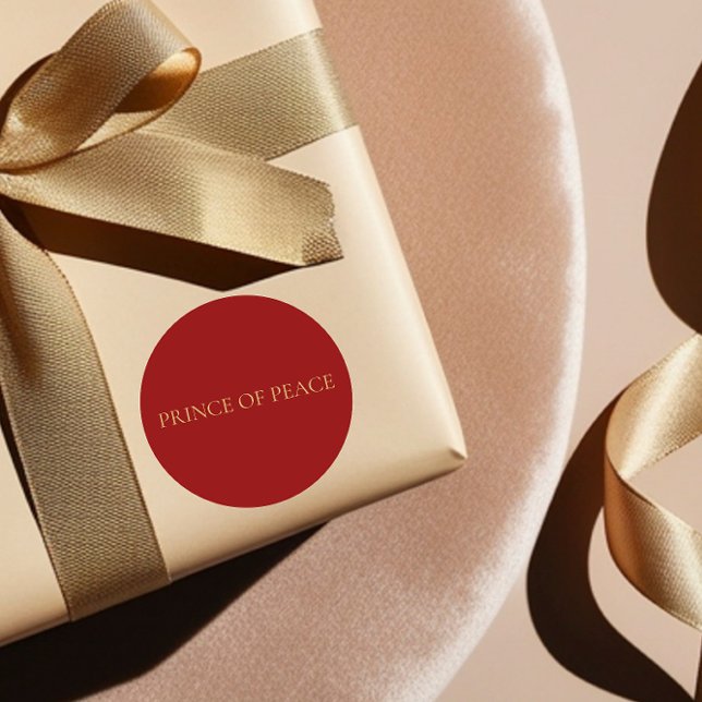 PRINCE OF PEACE Red Minimal Christmas Sticker #4 (Creator Uploaded)