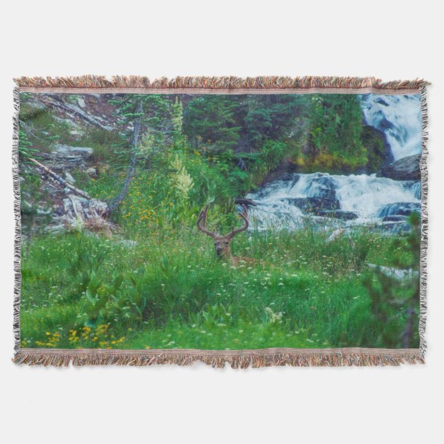Prince of the Forest Throw Blanket (Front)
