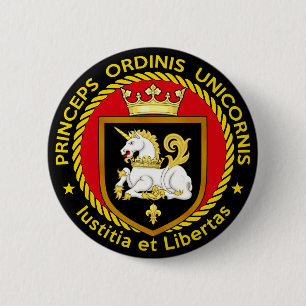Prince of the Order of the Unicorn 6 Cm Round Badge