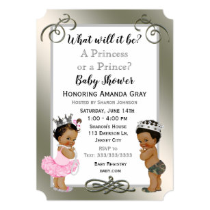 Prince or Princess Baby Shower Invitation