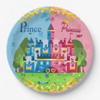 Prince or Princess Gender Reveal 9" Plates