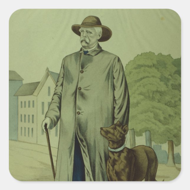 Prince Otto von Bismarck in Friedrichsruh Square Sticker (Front)
