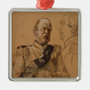 Prince Otto von Bismarck Metal Tree Decoration