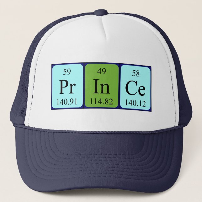 Prince periodic table name hat (Front)