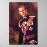 Prince Philip Poster<br><div class="desc">A tribute to Prince Philip to Royal Family fans keep this pop art version featuring Prince Philip when he was young.</div>