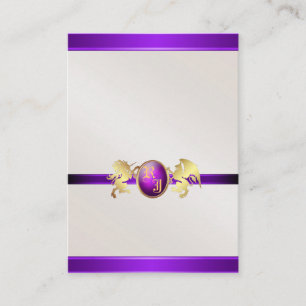 Prince & Princess Purple Jewel Table Placecard 2