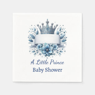 Prince Royal Blue Crown Napkins