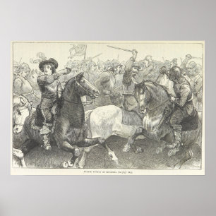 Prince Rupert at the Battle of Edgehill Poster