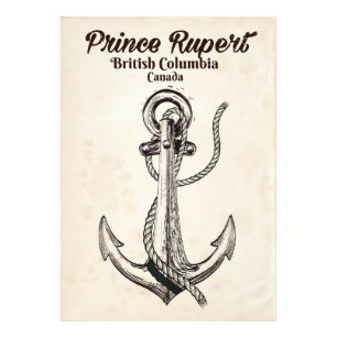 Prince Rupert, British Columbia Nautical poster