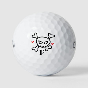 Prince skull with your initial golf balls
