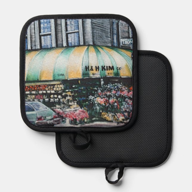 Prince Street Corner, NYC Pot Holder (Front/Back)