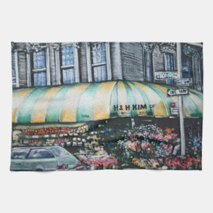 Prince Street Corner Tea Towel