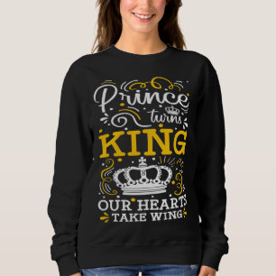 Prince Turns King Our Hearts Take Wing Coronation Sweatshirt