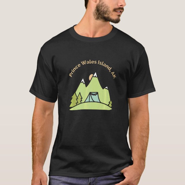 Prince Wales Island Mountain Hiking Climbing Campi T-Shirt (Front)