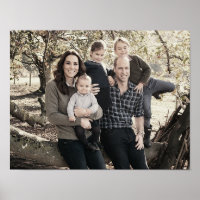 Prince William and family Dec 2018 stylised