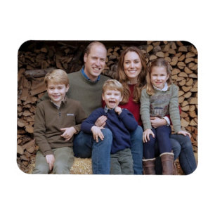 Prince William and family Dec 2020 stylised Magnet