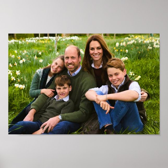 Prince William and family Dec 2025 stylized Poster (Front)